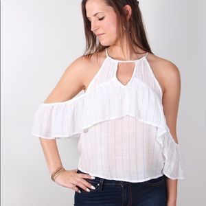 Striped Off The Shoulder Top